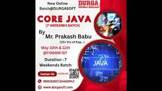 🔥 Kickstart Your Java Journey with Durgasoft!