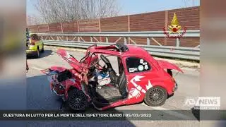 QUESTURA IN LUTTO PER LA MORTE DELL'ISPETTORE BAIDO | 05/03/2022