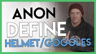 Защитные очки и шлем Anon Define Youth 2020 года