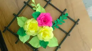 Beautiful and easy wall hanging with paper ll easy ll craft #viralvideo #trending craft #wallhanging