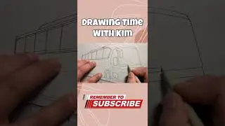 I draw a long-distance bus #shorts #drawing #drawingtimewithkim