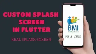 Add Custom Spalsh Screen Flutter App | Flutter Tutorial