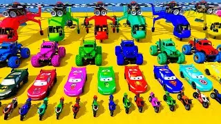 GTA 5 MULTIVERSE SPIDER MAN Car Racing Challenge Amazing Motorcycle Planes Homem aranha de Carros