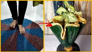 DIY Pot making from Doormat | Adbhut Ideas