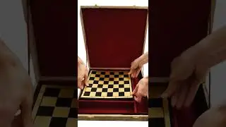 Organizing Chess pieces and chessboard in chess storage box