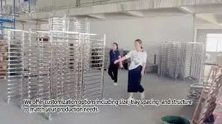 Tsingbuy Z Rack Bakery Trolley | Space-Saving Design for Commercial Bakeries