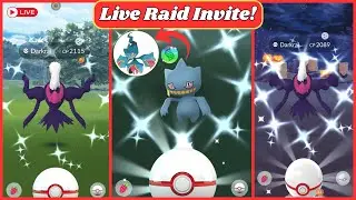 Shiny Darkrai & Mega Banette Live Raid Invite | Great Chance to Get This Shiny Mythical | Pok&eacute;mon GO