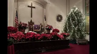Christmas Eve Service at the Franklin UMC on December 24, 2025, with Pastor Mike Loudermilk.