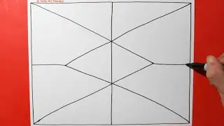 Daily Line Illusion | Amazing 3D Art Therapy Pattern / Spiral Abstract Drawing / Satisfying Video