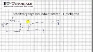Schaltvorgänge bei Induktivitäten - Einschalten