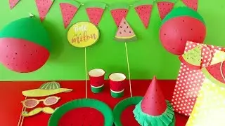 6 Watermelon Theme Party Decor | Best DIY Video | 1 Minute Crafts