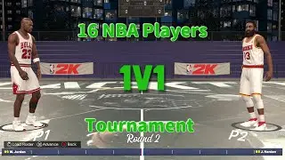 The GOAT MJ takes on James 'The Beard' harden in round 2 of the NBA 1v1 tournament!