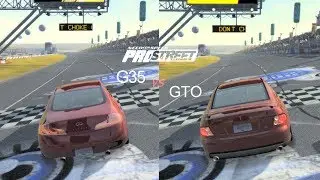 Infiniti G35 Vs Pontiac GTO Comparison - NFS ProStreet