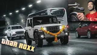 Delivering brand new Thar Roxx to a factory