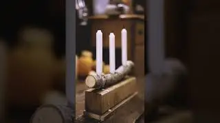 Candle lights turn off automatically. with metal plate