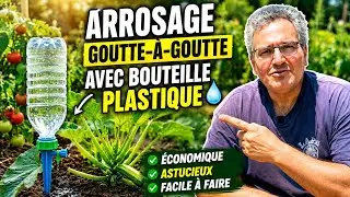 Arroser au goutte &agrave; goutte avec une bouteille plastique