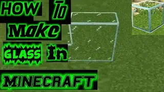 How To Make Glass In Minecraft || Patel Dhruv Gaming ||