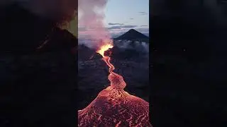 Flight Over Iceland Volcano Eruption! LitliHrutur 2023 #iceland #icelandvolcano #2023 #volcano