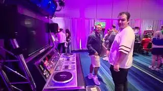 Retroware Arcade room at Toronto Metro Concention center at Fanexpo 2025.