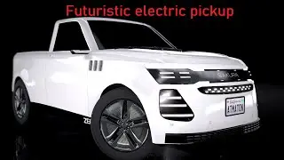 I built futuristic,fast electric pickup truck  (Automation/BeamNG)