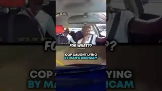 Полицейский замечен за ложью с помощью видеорегистратора 😳
