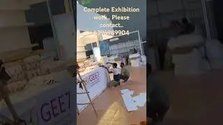 Complete Exhibition work in Pragati Maidaan, New Delhi.. #exhibition #event  #fabrication #shorts