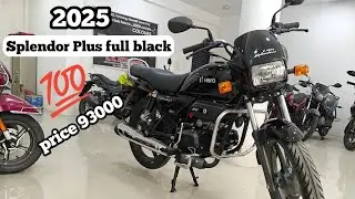 New 2025 Hero Splendor Plus Black Color Review | Hero Splendor Plus Finance Price | Splendor plus