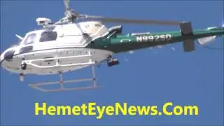 Subject steals Utility Quest truck leading Hemet Police on chase