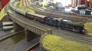 B.M.Rly.S: The BACHMANN is, No.6990 &lsquo;Witherslack Hall&rsquo;, was running on OO Gauge Layout. (V4)