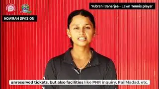 One App, Many Services | Lawn Tennis Player Yubrani Banerjee Promotes RailOne App