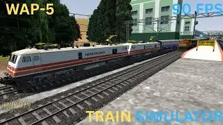 Indian Train Simulator | Mahamana Express with WAP-5 | Valsad -- Mathura #train #trending #viral