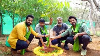 Ram Charan and NTR Participated In Green India Challenge | Rajamouli | RRR | MP Santhosh Kumar