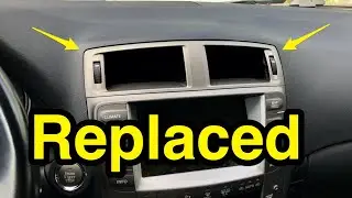How to remove & replace center console air vent on Lexus IS250, IS350.
