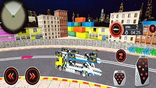 Grand Police Cargo Transport Truck:Crazy Car Transport Parking Simulation Games 2-Android Gameplays