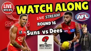AFL 2025 Round 16  Gold Coast Suns vs Melbourne Demons LIVE Watch Along  Live AFL Show