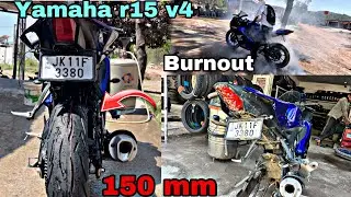 Yamaha r15 v4 Average drop | don&rsquo;t apply 150mm tyre