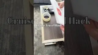 Cruise Travel Hack: Luggage Tag Trick for the Journey  #travel, #shorts