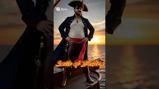 🏴&zwj;☠️Sails Of Destiny🏴&zwj;☠️.              #pirates #sora #ai #ocean #edit #shortvideo