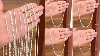 Pure 92.5 Silver Chain with Price | Unisex Daily Wear Chain Design | Best Quality