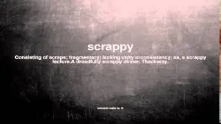 What does scrappy mean