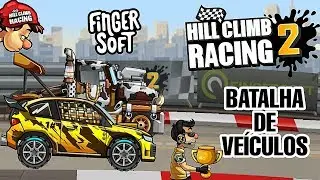 Vehicle Battle - Rally Car vs Racing Truck - Hill Climb Racing 2
