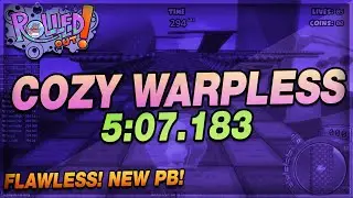 Rolled Out! - Cozy Warpless Speedrun in 5:07.183 (FIRST FLAWLESS RUN! NEW PB!)