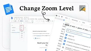 How to adjust zoom in Google Docs (View Control)