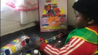 Painting while learning colours for toddlers||South African YouTuber