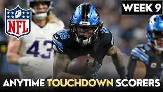 NFL Week 9 Anytime Touchdown Scorer Player Prop Bets & Predictions