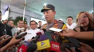 Kapolri meninjau langsung pengamanan Misa Malam Natal di Gereja.