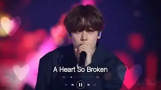 A Heart So Broken - slow pop, soft electronic texture, heartbreaking melodies, emotional atmospheric