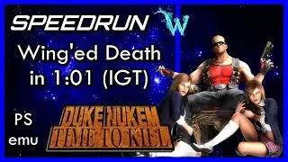 [WR] Duke Nukem: Time to Kill (PS emu) - Wing'ed Death Speedrun (1:01 IGT)