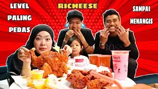 PARAH ❗️MAKAN AYAM RICHEESE LEVEL 4 AUTO MENANGIS DAN SAKIT PERUT 🥵‼️