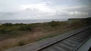 Pulling into Laytown station on the train